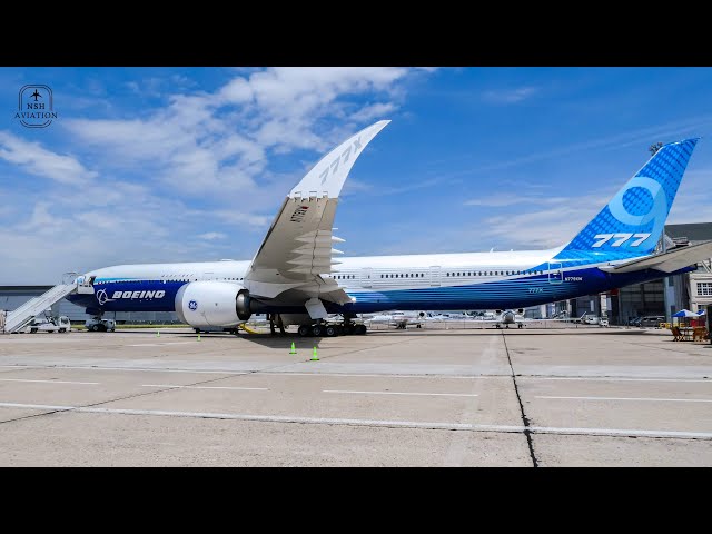 The BOEING 777X at the PARIS AIR SHOW 2023 | Static Display