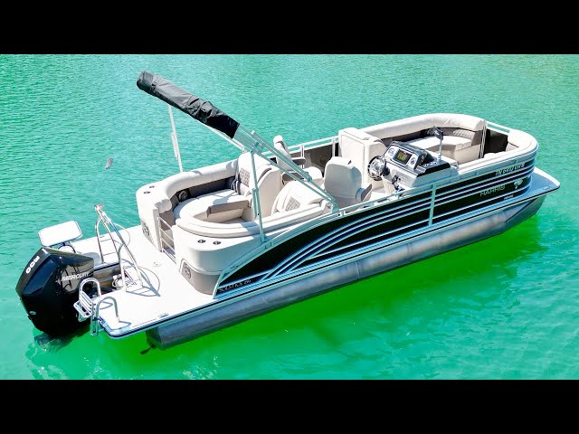 2021 Harris Solstice 250 Tritoon w/300HP Mercury 4-Stroke Outboard Motor For Sale on Norris Lake TN