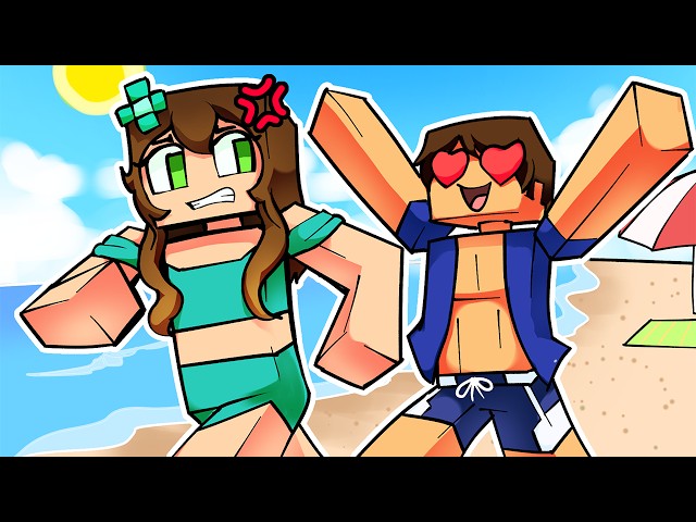 These BOYFRIENDS are RUINING our BEACH DAY in Minecraft