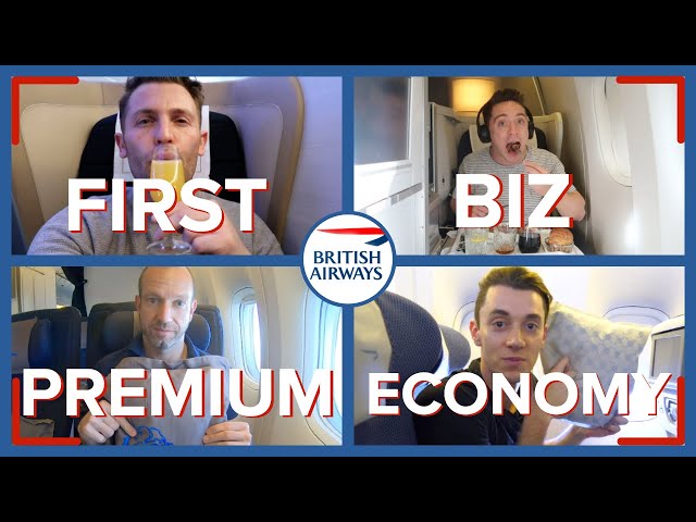 Reviewing Four Classes On The Same British Airways Flight | First, Business, Premium & Economy