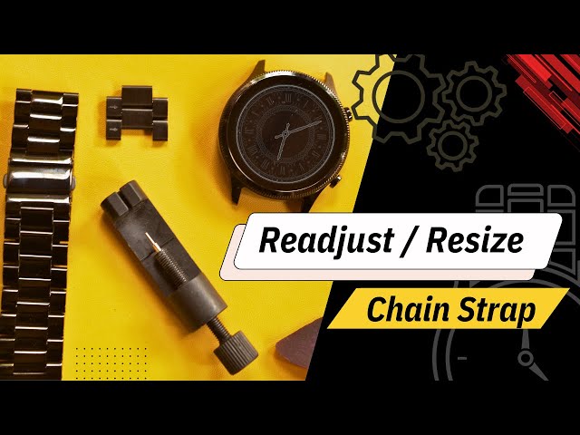 How to Adjust ,Resize metal smart watch strap with link adjuster.