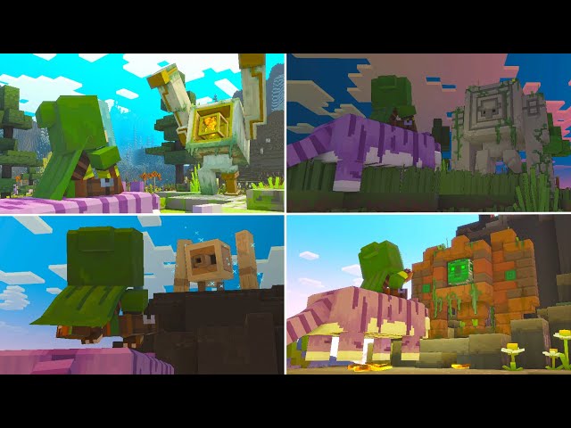 Minecraft Legends - ALL Legendary Mobs (Firsts Golems) [Locations & Showcase]
