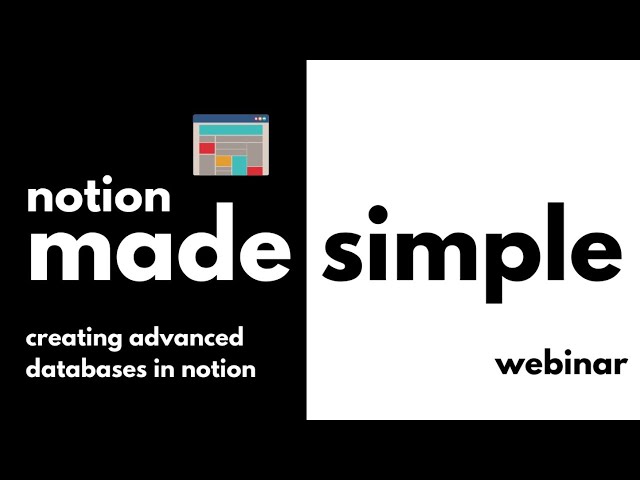 How to Craft Advanced Databases in Notion | LIVE