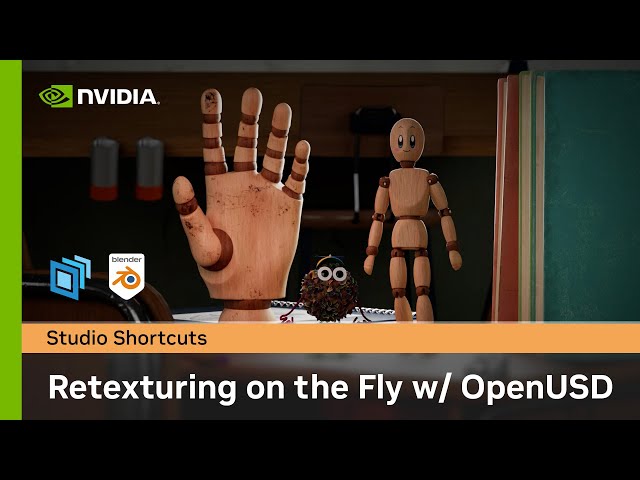 Retexturing an Animated Character from Blender on the Fly in OpenUSD w/ Rafi Nizam
