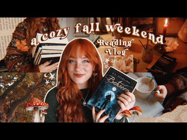 ✧˖° 🍁 A Very Cozy Reading Vlog 🍁°｡⋆ forest walks, reading cozy fantasy & painting ☕️ fall weekend