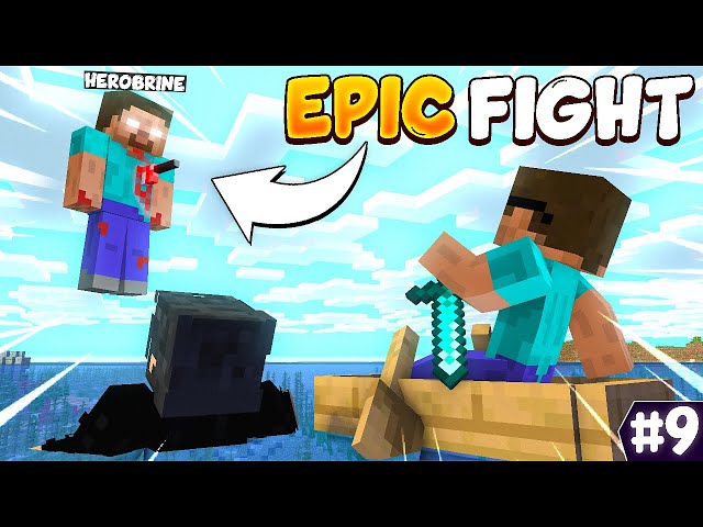 EPIC FIGHT with HEROBRINE in Minecraft DarkHeroes [S2 Episode 9]
