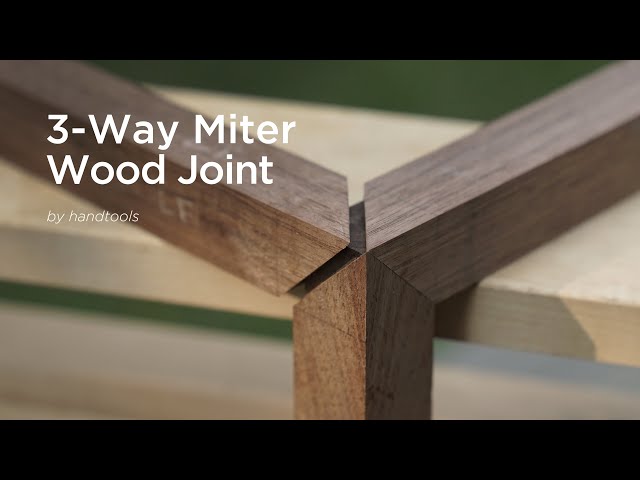Traditional 3-WAY Miter Wood Joint [삼방연귀]