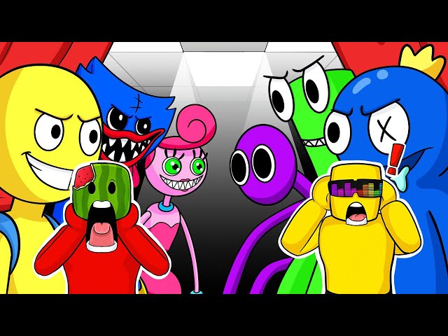 Rainbow Friends vs Huggy Wuggy REACTIONS!