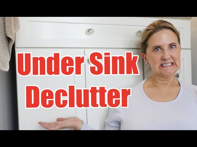 Sink Cabinet Declutter & Organization / Journey to a Simple Life