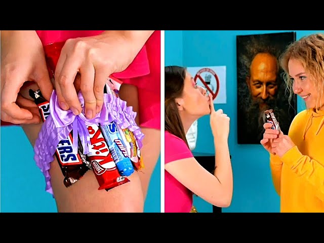 How To Sneak Food At The Museum!??Hilarious Food Hacks And Tricks By A PLUS SCHOOL