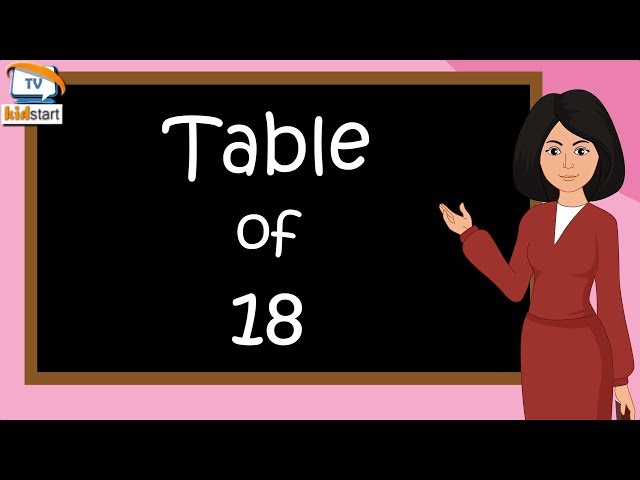 Table of 18 | Rhythmic Table of Eighteen | Learn Multiplication Table of 18 x 1 = 18 | kidstarttv