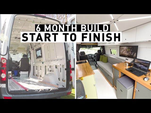 DIY Camper Van Conversion. Full Build Timelapse