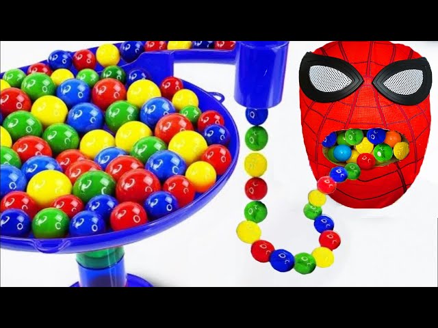Marble Run ASMR ☆ Wooden Slope & Colorful Marbles♪ #006