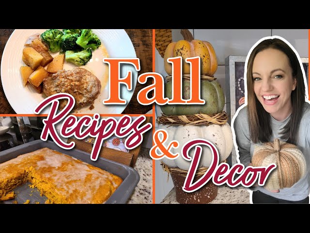 COZY FALL RECIPES | BATTER CHATTER | CROCKPOT MEAL | EASY FALL DESSERT | FALL DECORATE WITH ME