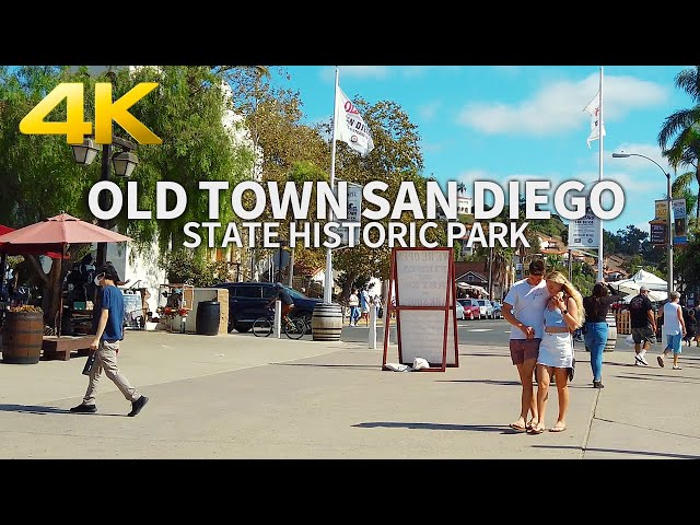 SAN DIEGO - Walking Old Town San Diego State Historic Park, California, USA, Travel, 4K UHD