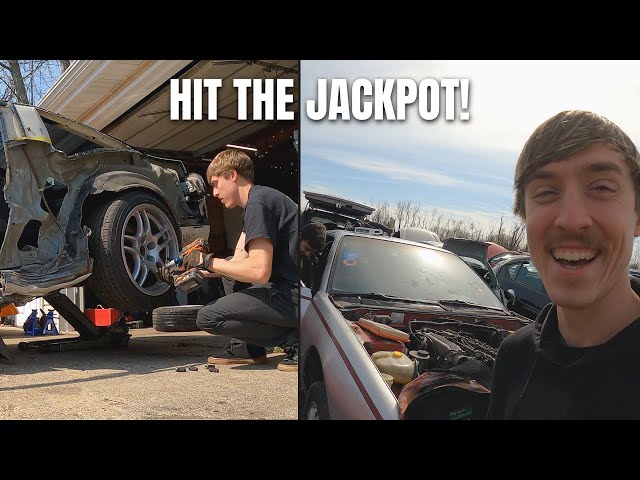 Found an Abandoned Gem at the JunkYard and my Wrecked 240sx Catches Some Luck