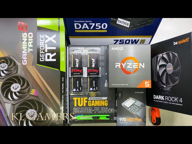 AMD Ryzen 5 5600X ASUS TUF GAMING B550M-PLUS WiFi RTX3070 Gaming Z TRIO be quiet DARK ROCK 4