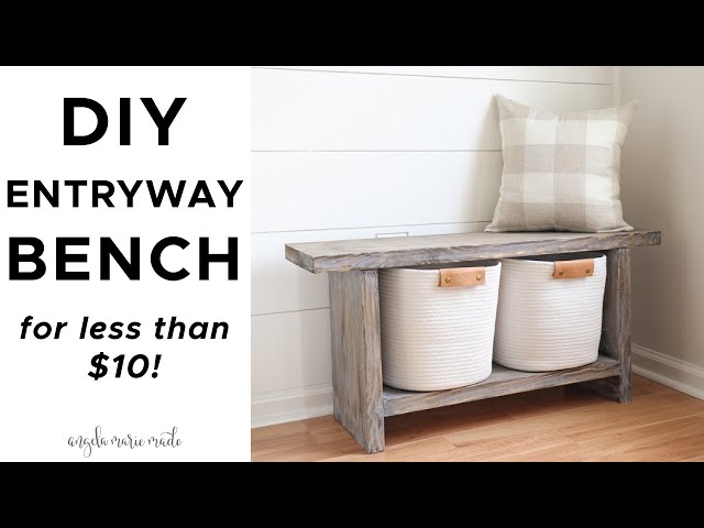 Easy DIY Entryway Bench for less than $10