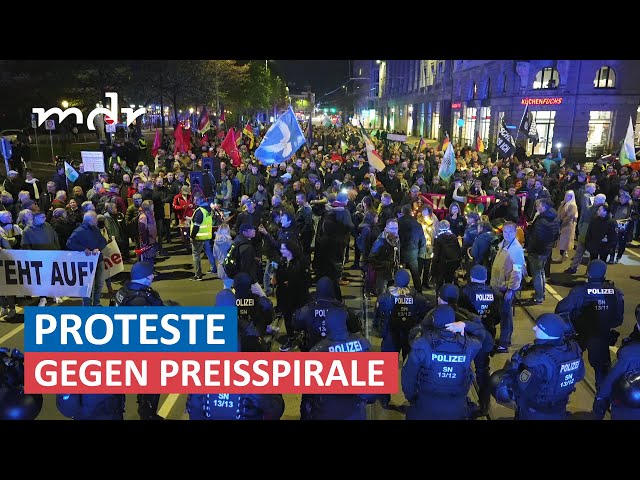 Frust auf den Straßen: Demonstrationen gegen Energiepreise | MDR um Zwei | MDR