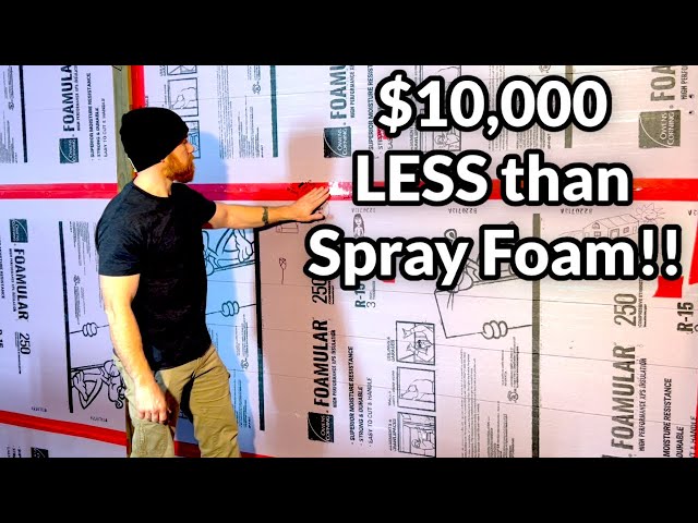 How we Insulated our Steel Building/Garage… We used Foam Board vs Spray Foam Insulation.