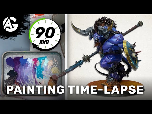 Painting Time-Lapse/90 minutes " Ogroid Myrmidon"