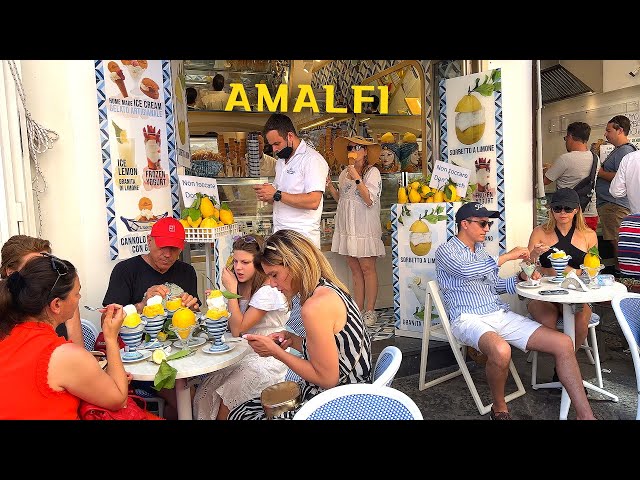 [4K]🇮🇹 Italy Summer Walk : 1st day in Amalfi, Amalfi Coast, Dinner at Da Gemma🍋💕🤩 2022