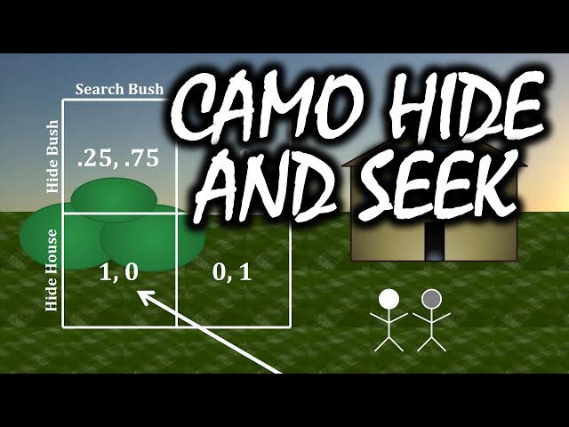 Camouflaged Hide and Seek: A Game Theory Puzzle