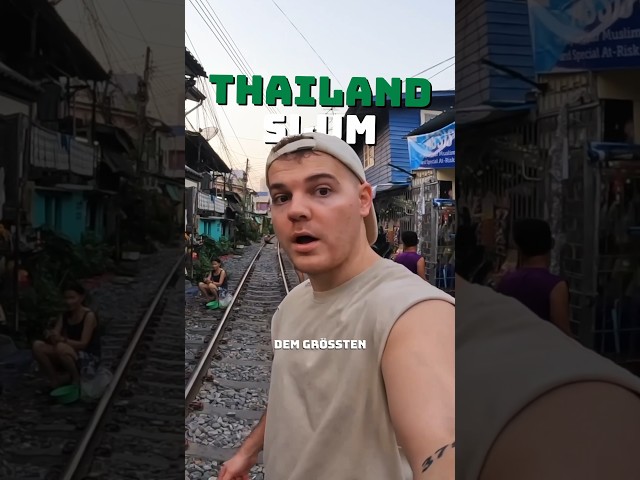 Unterwegs im größten Slum von Thailand..