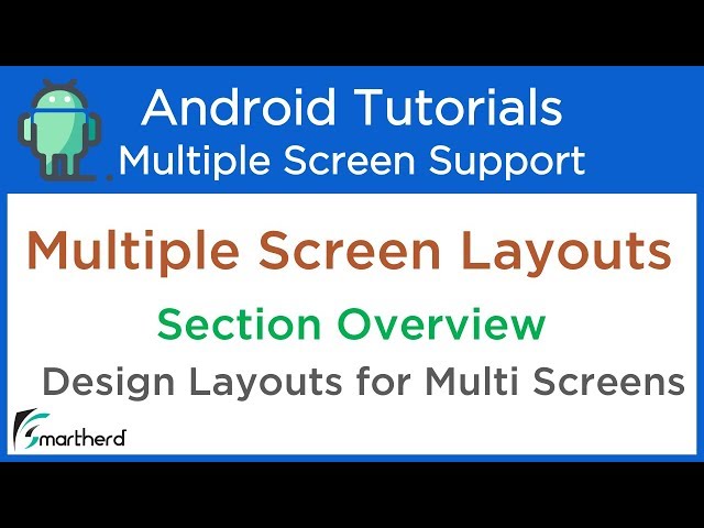 Android Multiple Screen Support: Project Setup #2.1