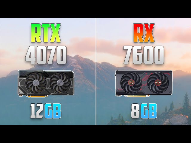 RX 7600 vs RTX 4070 - 1080p