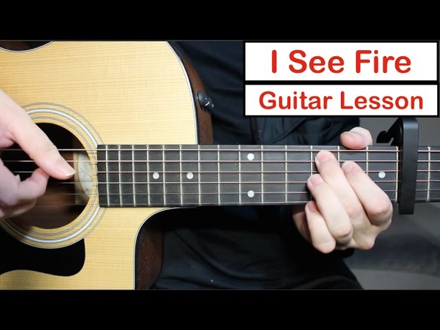 I See Fire - Ed Sheeran | Guitar Lesson (Tutorial) How to play the Fingerstyle Intro