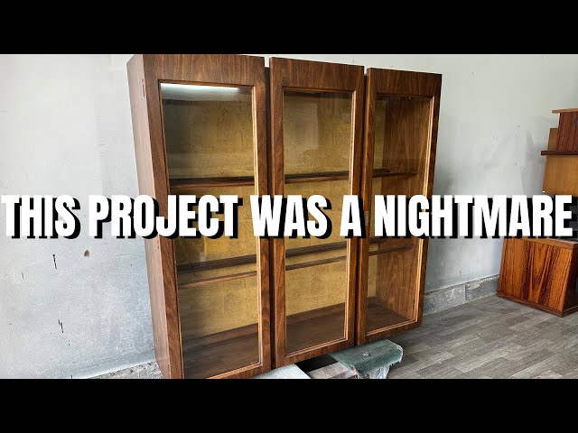 THE HARDEST PROJECT IVE DONE IN A LONG WHILE || REPURPOSED CHINA HUTCH CABINET || DISPLAY CASE