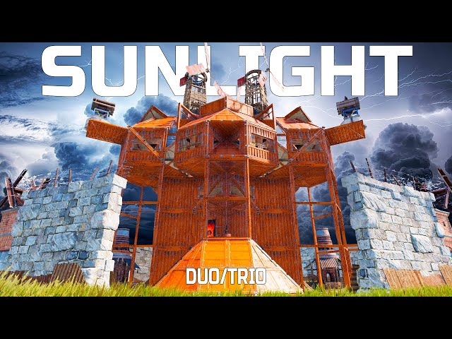SUNLIGHT - BEST DUO/TRIO OFFLINE base with PERFECT ONLINE DEFENCE in RUST