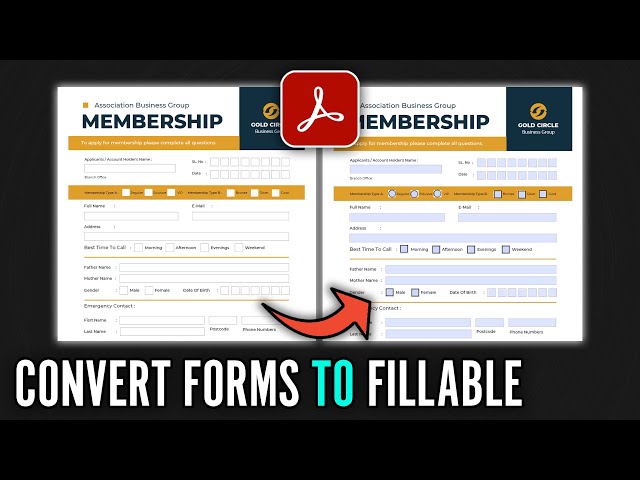 How to Convert Simple Forms to Fillable Forms in Acrobat Reader Pro - Auto & Manual