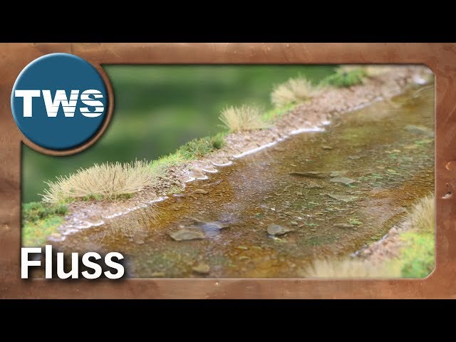How to build a realistic river for tabletop games (wargaming terrain, waters, tutorial, TWS)