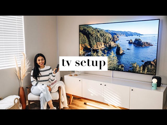 My TV Setup 2023 | minimal + organizing tips!