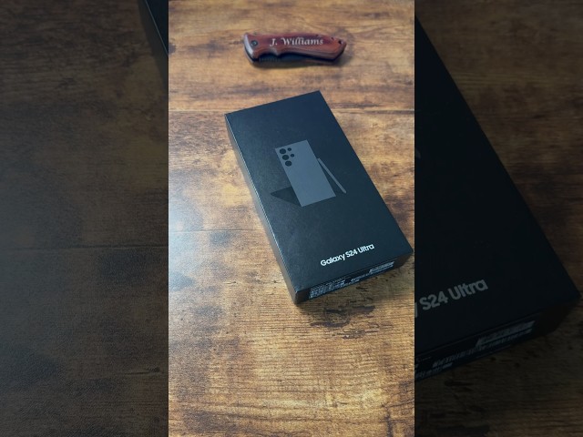 Samsung Galaxy S24 Ultra Titanium Black Unboxing!