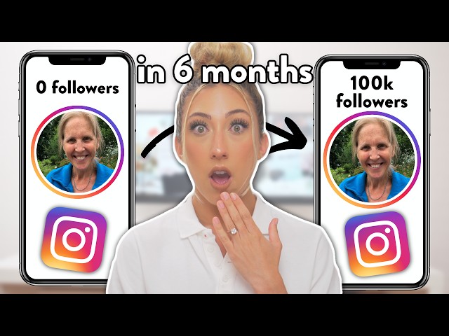 She grew 100k followers in 6 months on Instagram 😱