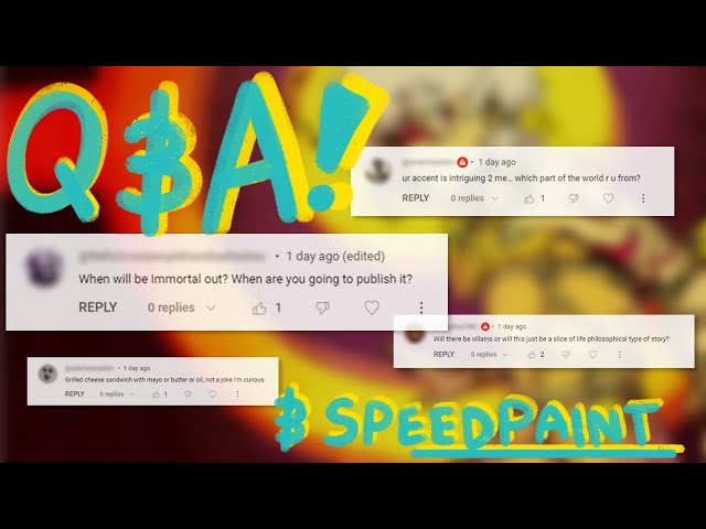 10,000 Subs Q&A! - With a Little Speedpaint on the Side