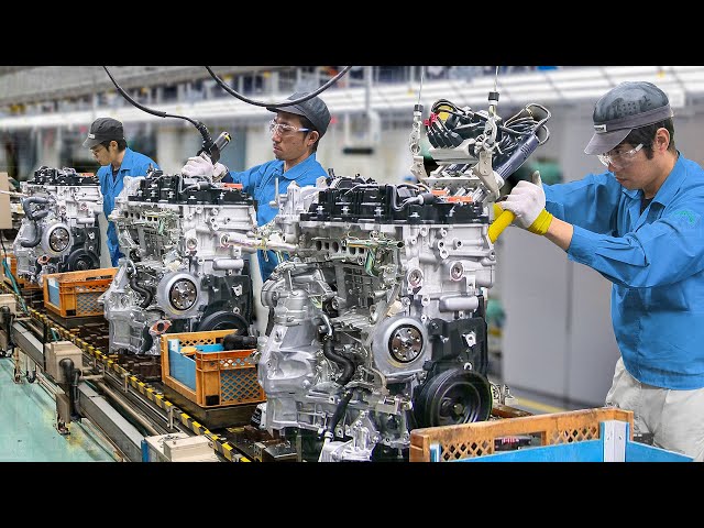 Inside Mazda Best Factory in Japan Producing Tiny Powerful Engines - Production Line