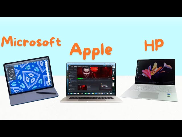 M3 Max MacBook Pro vs HP Envy 16 vs Microsoft Surface Laptop Studio 2- Which Wins Your Wallet?