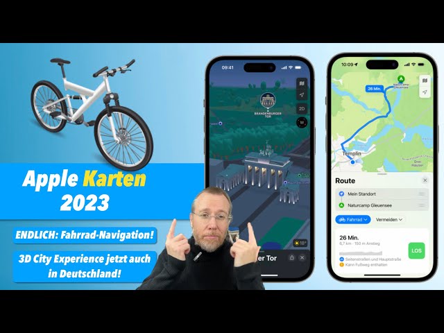 Apple Karten 2023: Jetzt endlich mit Fahrrad-Navigation!