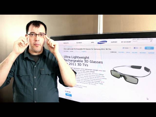 Samsung 3d Bluetooth Glasses for 2011 TVs
