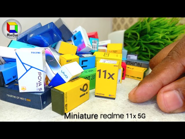 Miniature realme 11x 5G unboxing | MiniBox | Miniphone |Miniature phone