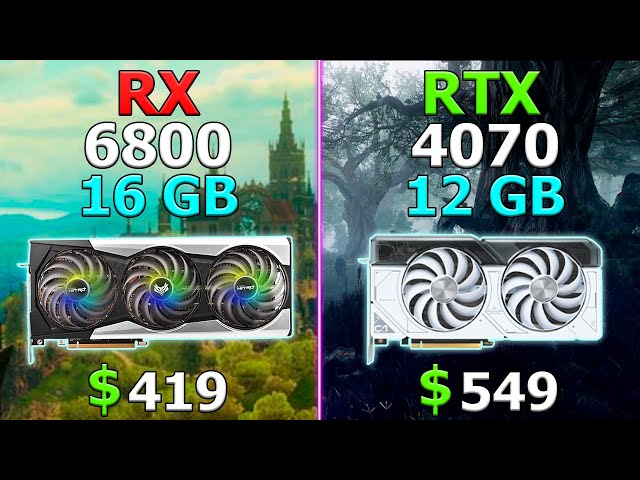 RTX 4070 vs RX 6800 - Test in 10 Games / 2K