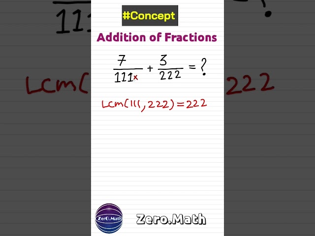 how to add fractions #shorts #maths #trending #viral #fraction