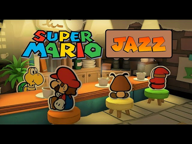 Relaxing Super Mario Jazz Covers with Café Ambience ☕
