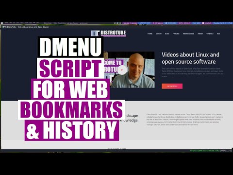 Creating A Dmenu Script For Web Bookmarks And History