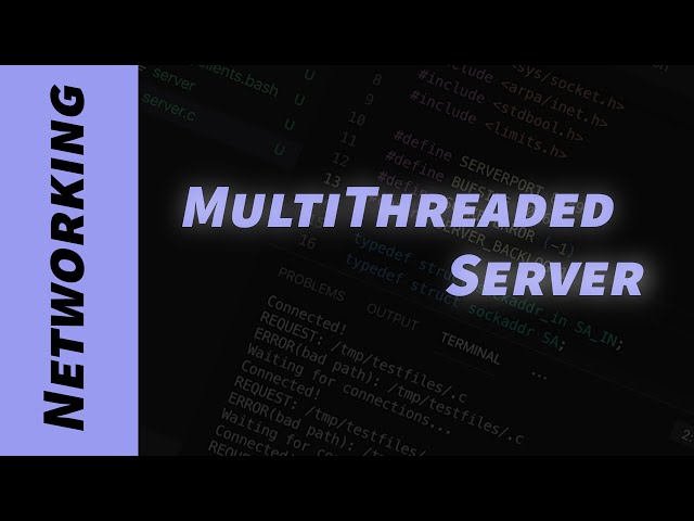 How to write a multithreaded server in C (threads, sockets)