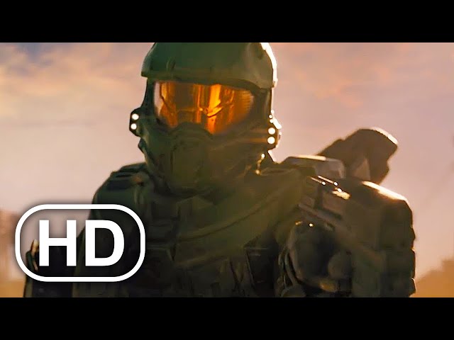 Master Chief Vs Spartan Locke Fight Scene FULL BATTLE 4K ULTRA HD - Halo Cinematic